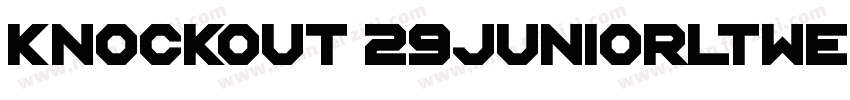 knockout 29juniorltweight字体转换